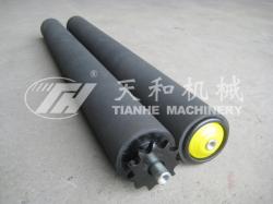 TH2214型 鋼制(zhi)單鏈包膠輥(gun)筒